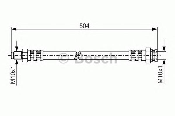 Mangueira do freio dianteira 1987481034 Bosch