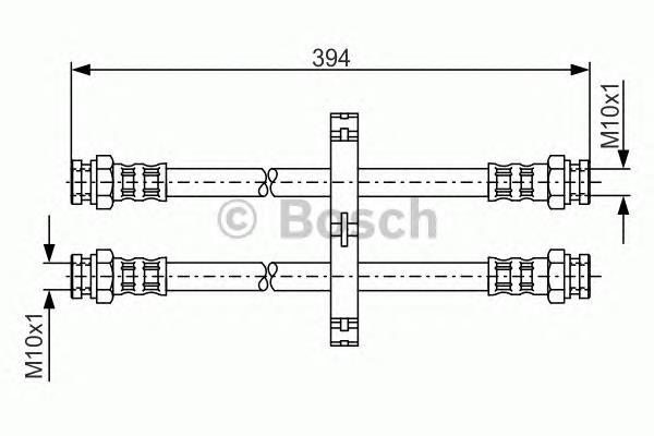 1987481118 Bosch mangueira do freio traseira