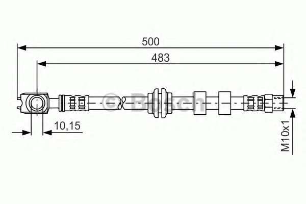 1987481115 Bosch mangueira do freio dianteira
