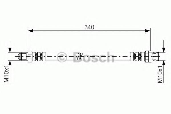 1987481080 Bosch mangueira do freio dianteira