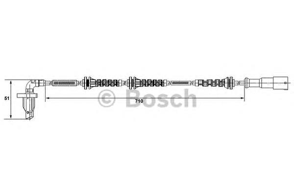 0265008327 Bosch датчик абс (abs задний левый)