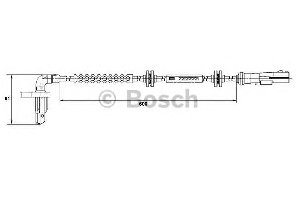 0265008294 Bosch датчик абс (abs задний левый)