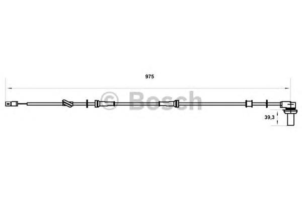 0 986 594 005 Bosch sensor abs traseiro