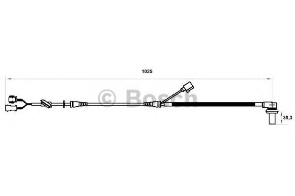 0986594002 Bosch sensor dianteiro de abs