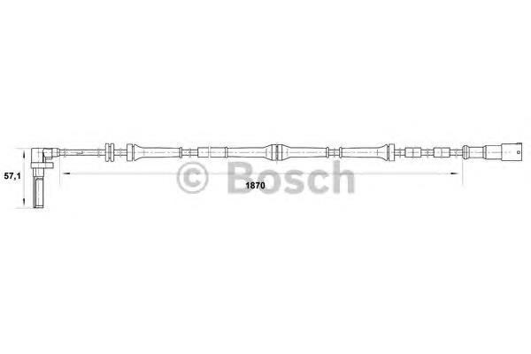 0 265 007 047 Bosch sensor abs dianteiro direito