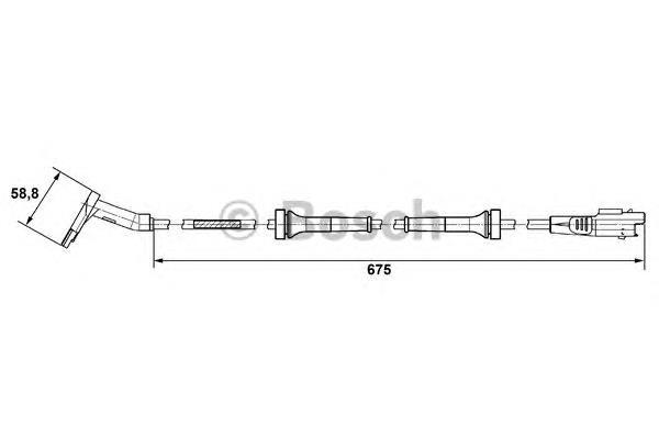 0265007423 Bosch sensor dianteiro de abs