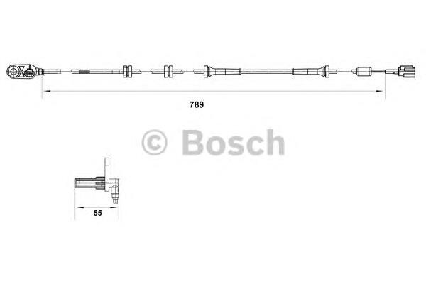 0 265 007 465 Bosch sensor abs traseiro esquerdo