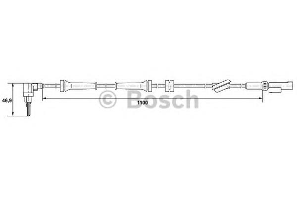 0265007401 Bosch sensor dianteiro de abs