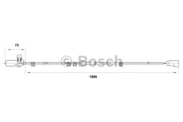 0 265 006 817 Bosch sensor abs traseiro direito