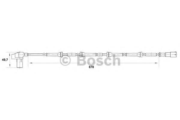 0265006711 Bosch sensor abs traseiro