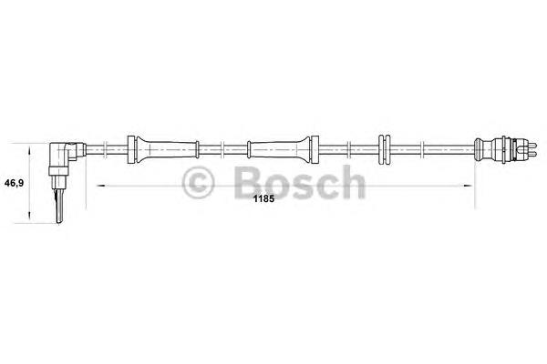 0265007038 Bosch sensor abs dianteiro esquerdo