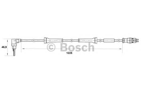 0 265 007 039 Bosch sensor abs dianteiro direito