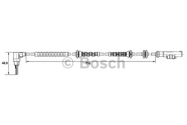 0265007671 Bosch sensor dianteiro de abs