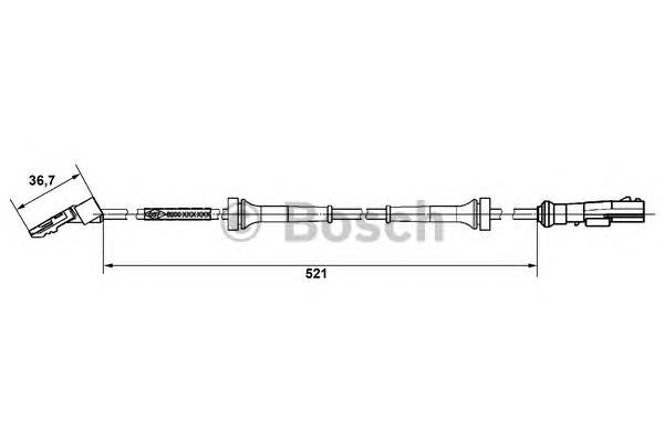 SS21283-12B1 Delphi sensor abs traseiro esquerdo