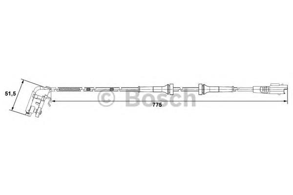 0265007780 Bosch Датчик АБС (ABS) задний