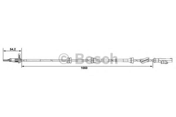 Sensor ABS traseiro direito para Fiat Punto (188AX)