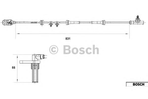 Купить 0265007559 Bosch Датчик АБС задний правый