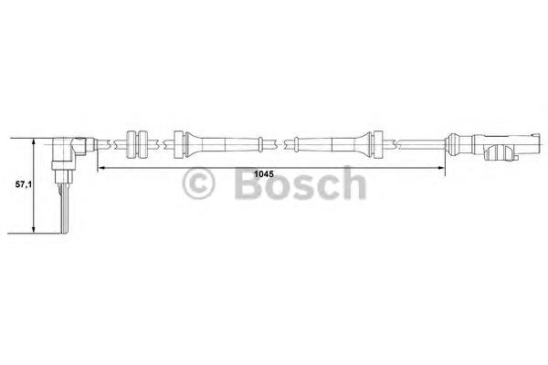 0 265 007 610 Bosch sensor abs dianteiro esquerdo