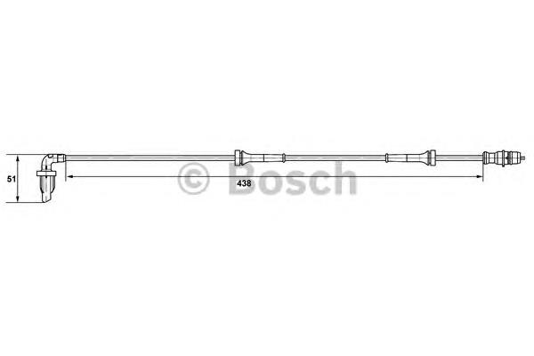 0 265 007 582 Bosch sensor abs traseiro direito