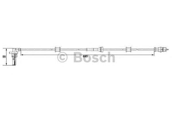 265007534 Bosch sensor abs traseiro esquerdo