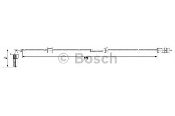 0265007533 Bosch sensor abs traseiro direito