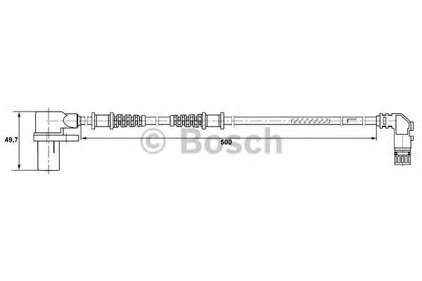 0265006266 Bosch sensor abs dianteiro esquerdo