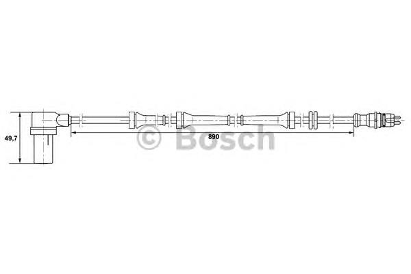 Sensor ABS dianteiro direito para Renault Trafic (PXX)