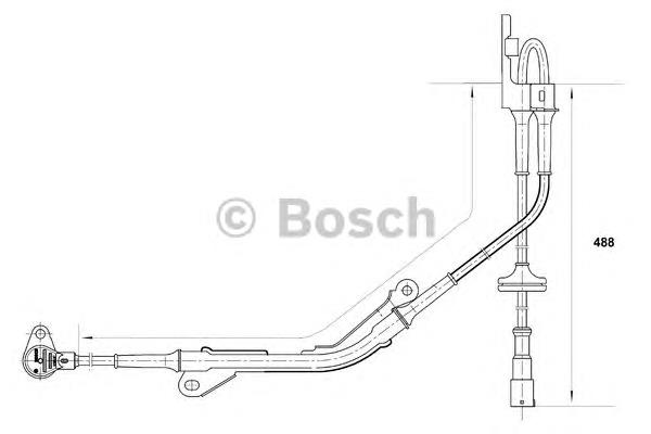 0265006104 Bosch sensor abs dianteiro esquerdo