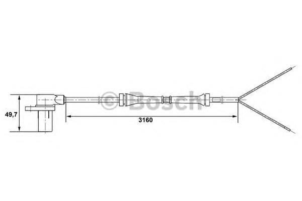 0265006195 Bosch sensor abs traseiro