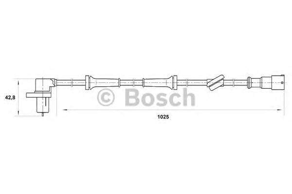 Датчик АБС (ABS) задний 60806254 Fiat/Alfa/Lancia