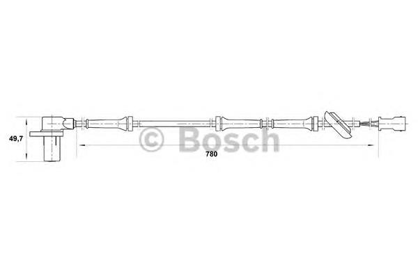 0 265 006 569 Bosch sensor abs traseiro