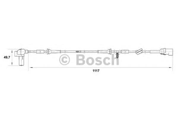 0265006458 Bosch sensor dianteiro de abs