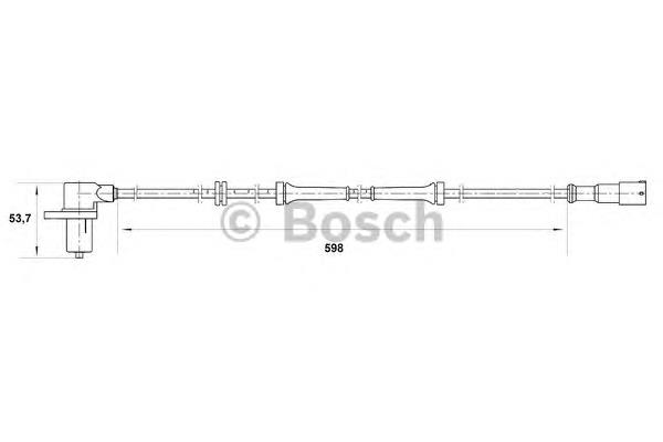 7700806172 Renault (RVI) sensor dianteiro de abs