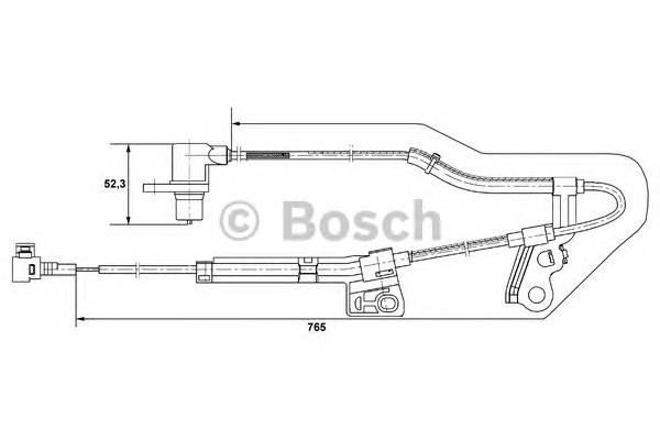 0265006677 Bosch sensor abs dianteiro direito