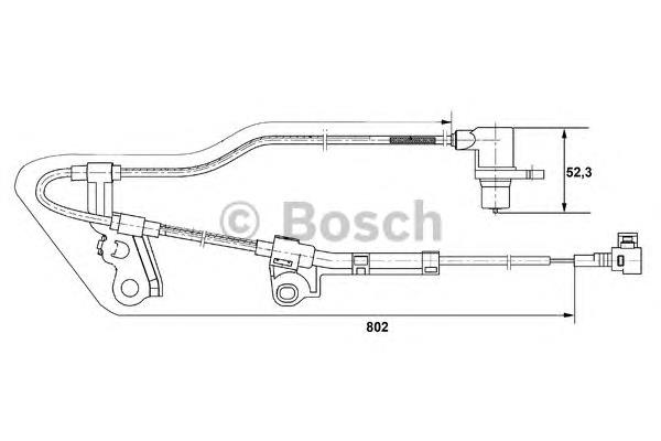 0265006676 Bosch sensor abs dianteiro esquerdo