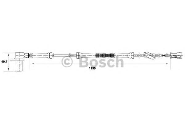 0 265 006 681 Bosch sensor abs traseiro