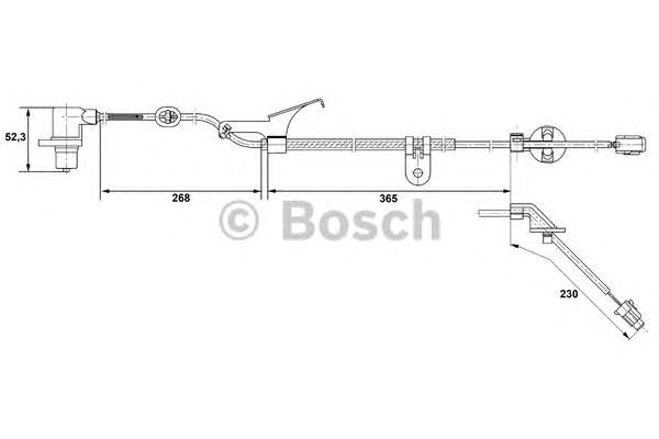 0265006675 Bosch sensor abs dianteiro direito