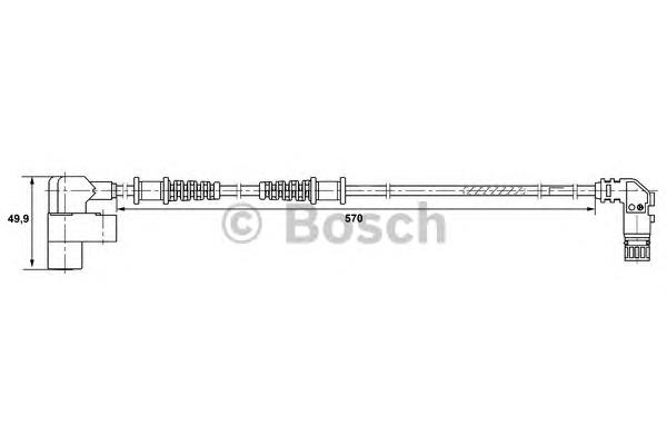 0265006368 Bosch sensor abs dianteiro direito