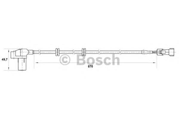 0265006337 Bosch sensor dianteiro de abs