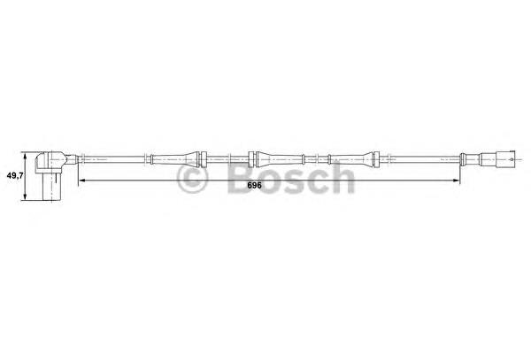 0265006409 Bosch sensor abs traseiro direito