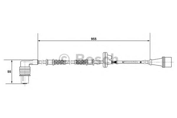 0265001286 Bosch sensor abs dianteiro direito