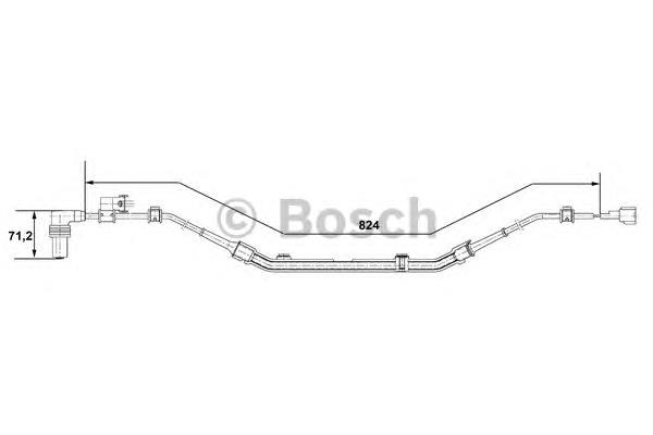 Sensor ABS traseiro direito para Nissan Primera (P10)