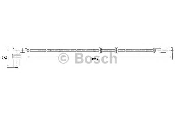0265001232 Bosch sensor abs traseiro direito