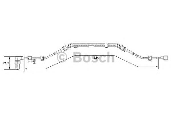 0 265 001 276 Bosch sensor abs traseiro esquerdo