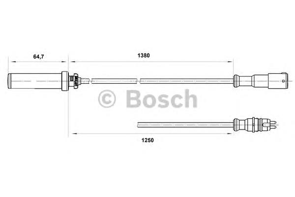 0265004015 Bosch sensor abs traseiro esquerdo