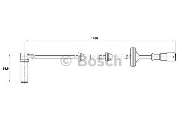 0265004011 Bosch sensor dianteiro de abs