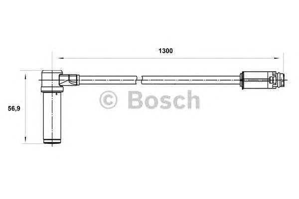 0265004025 Bosch sensor abs traseiro