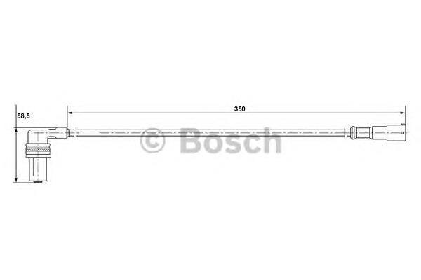 Sensor ABS traseiro esquerdo para Opel Omega (16, 17, 19)