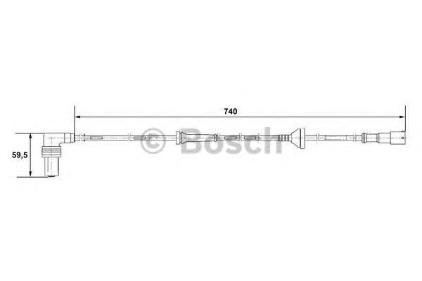 0265001059 Bosch sensor abs traseiro