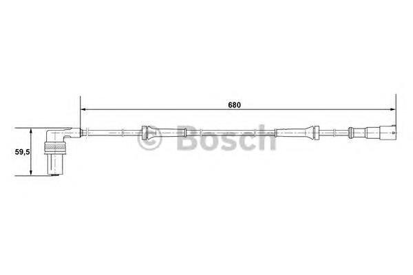 Sensor ABS dianteiro direito para Opel Omega (16, 17, 19)